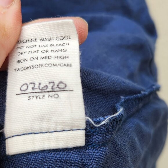 Two Days off Navy Linen Dress Kaneko - Picture 9 of 9